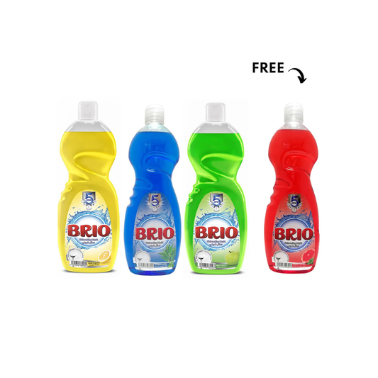 Brio Dishwashing Super Bundle 650ml 3 + 1 Free