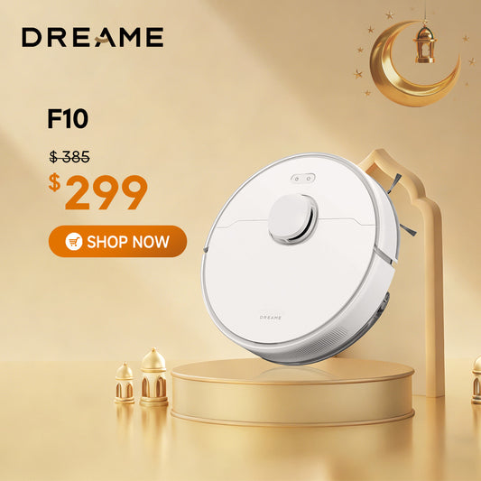 Dreame F10 Robot Vacuum and Mop Cleaner, White