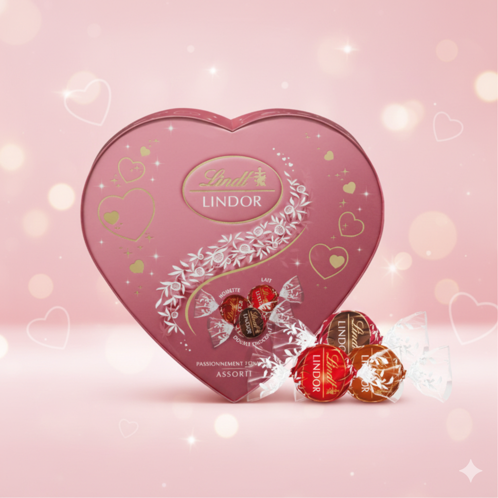 Lindt Lindor Assorted Heart Truffles Box 160g ❤️