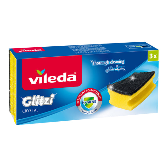 Vileda Scourer Glitzi Crystal, Pack of 3, Special Price