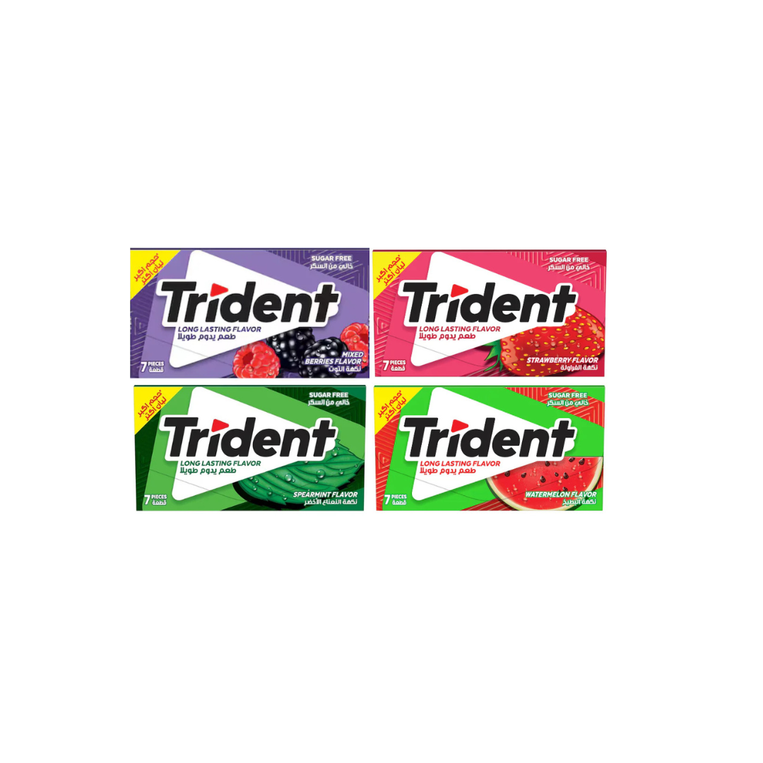 Trident Gum Mix Bundle 4 Flavors, 10% OFF