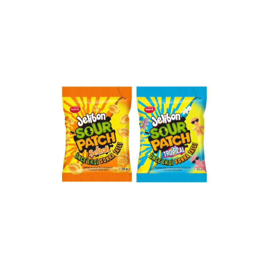 Jelibon Soft & Chewy Candy Peach & Tropical 2 X 80g, 10% OFF