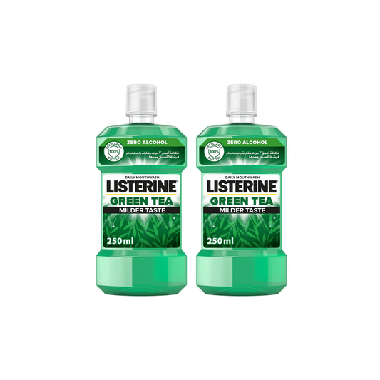 Listerine Mouthwash Green Tea, Milder Taste 250ml, 2 @ 30% OFF