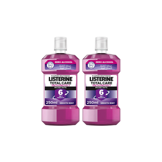 Listerine Mouthwash Total Care Anticavity Fluoride, 250ml, 2 @ 30% OFF