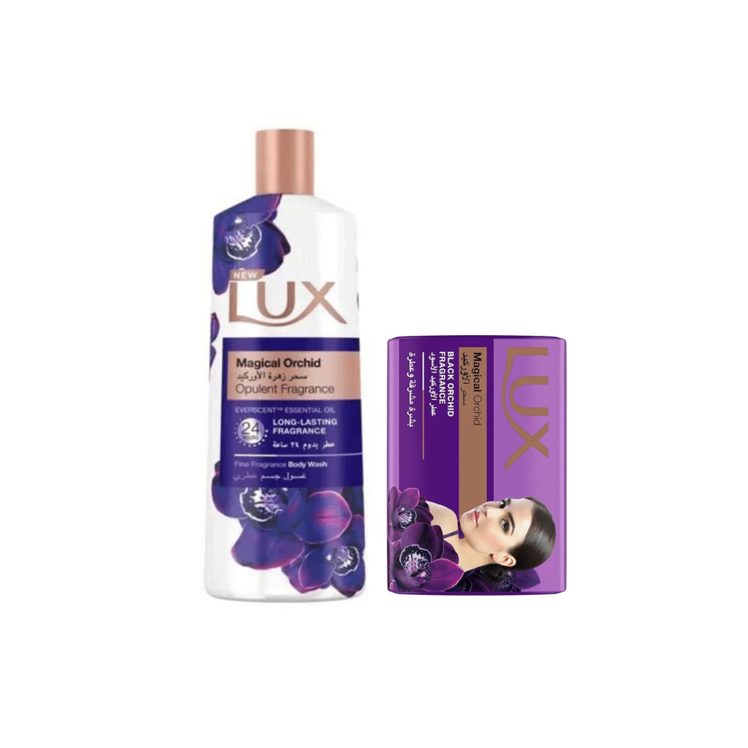 Lux Body Wash Magical Orchid 500ml + Soap 115g, 15% OFF