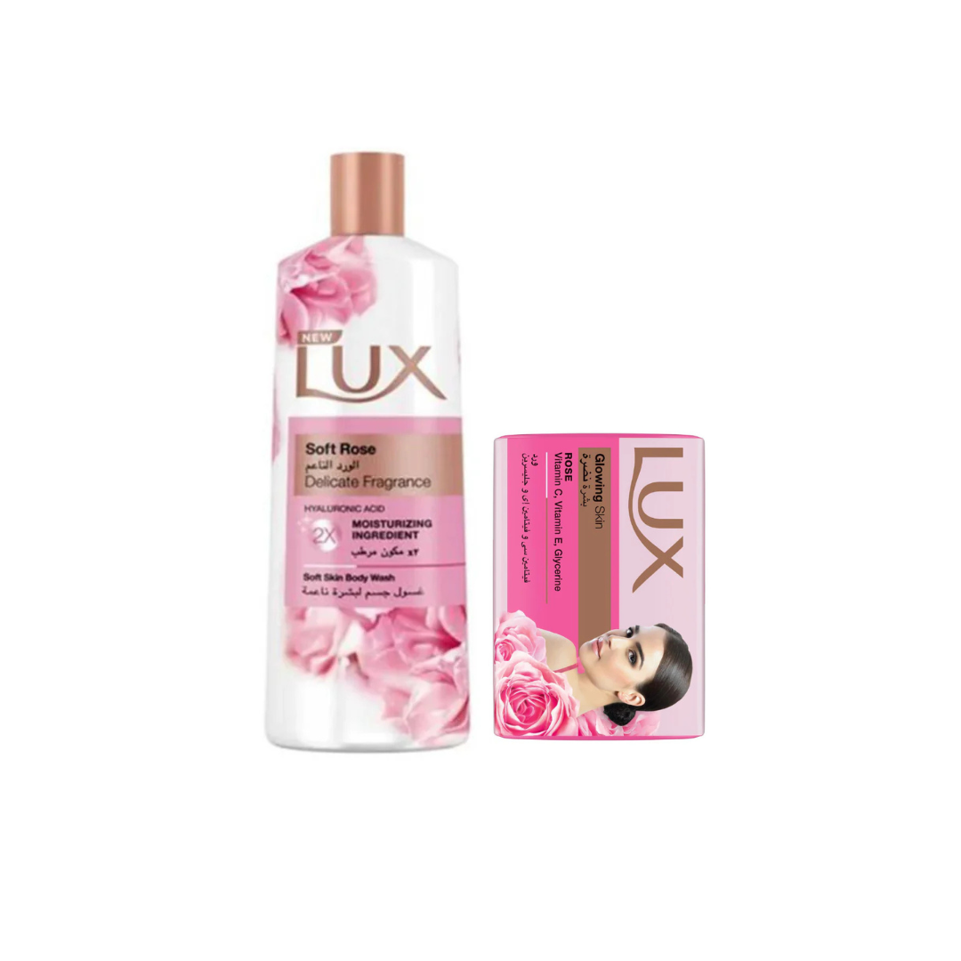 Lux Body Wash Soft Touch 500ml + Soap 115g, 15% OFF