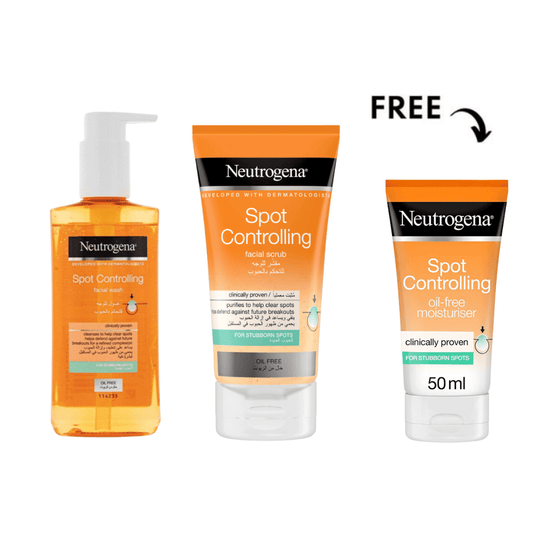 Buy Neutrogena Spot Controlling (Facial Wash + Scrub) Get Moisturiser Free