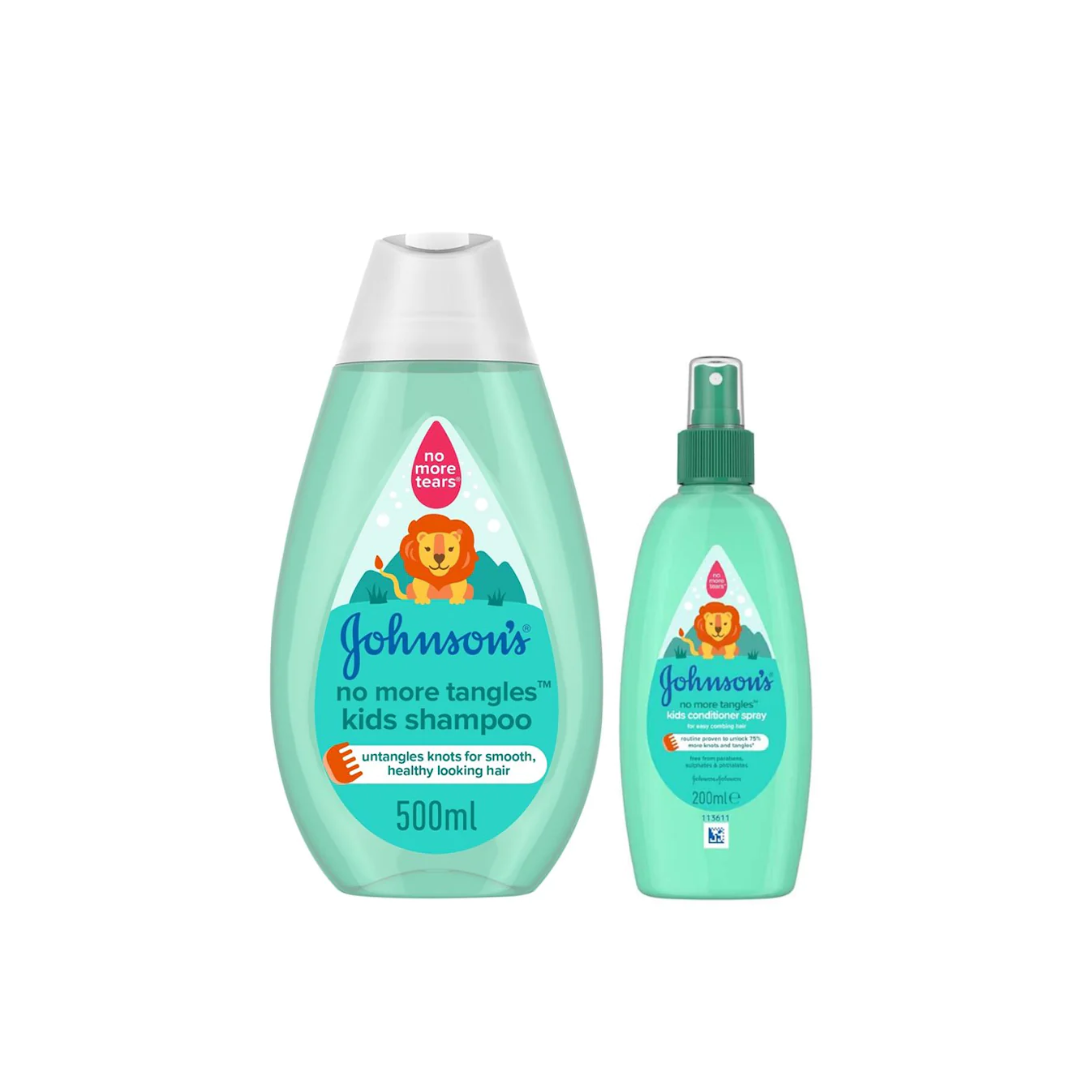 Johnson's Baby Shampoo No More Tangles 500ml + Spray 200ml Free