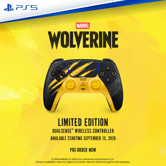 PlayStation PS5 DualSense Wireless Controller, Limited Edition Black & Yellow