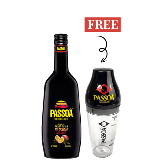 Passoa Passion Fruit Liqueur 70cl + Free Shaker