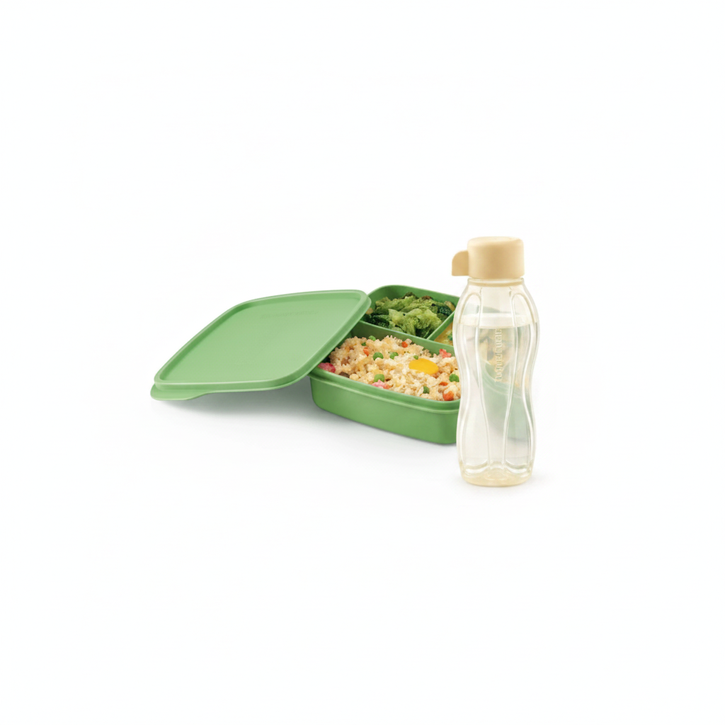 Tupperware Lunch Box 550ml + Eco Bottle 310ml Bundle