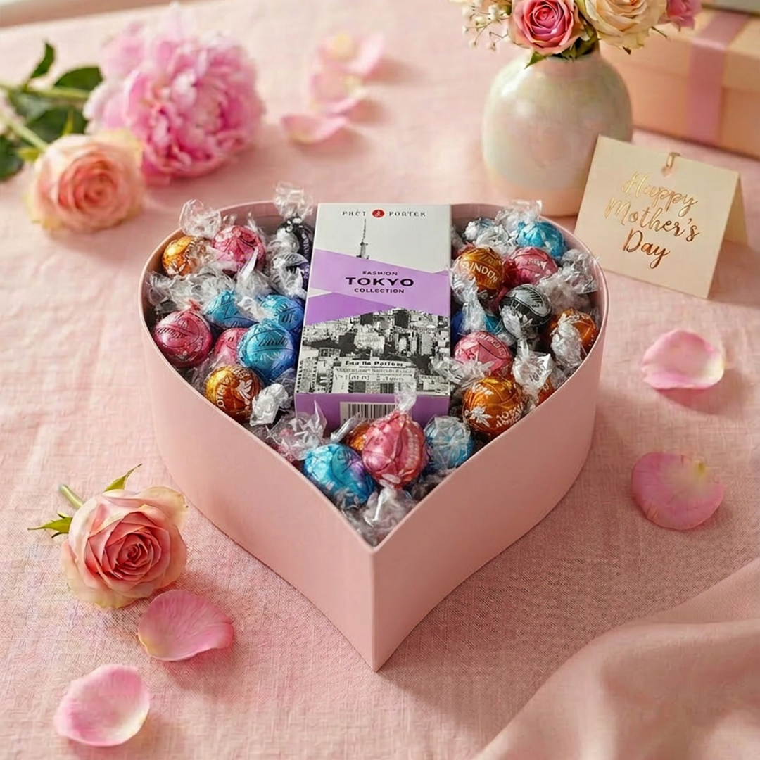 Lindt Hamper Lindor Assorted 700g + Prêt A Porter Tokyo EDP 100ml💗