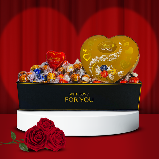 Lindt Valentine Hamper Lindor Assorted 500g + Lindt heart 💓