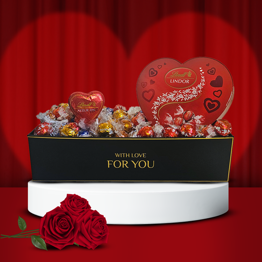 Lindt Valentine Hamper Lindor Assorted 500g + Lindt heart 💗