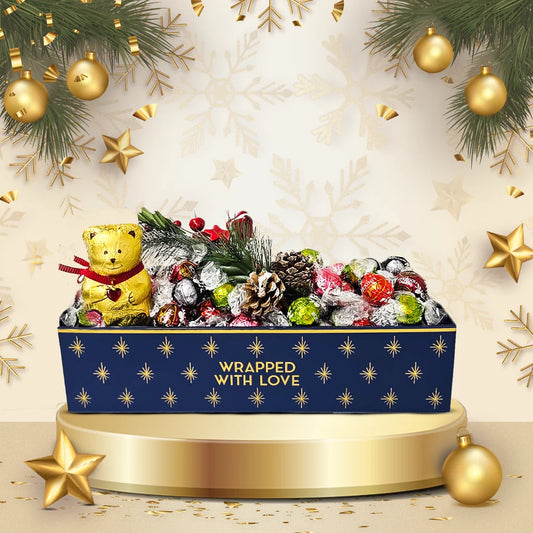 Lindt Christmas Hamper Lindor Assorted 500g & Teddy Bear Small 40g