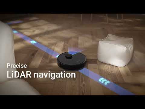 Dreame D9 Max Robot Vacuum and Mop Cleaner, Black