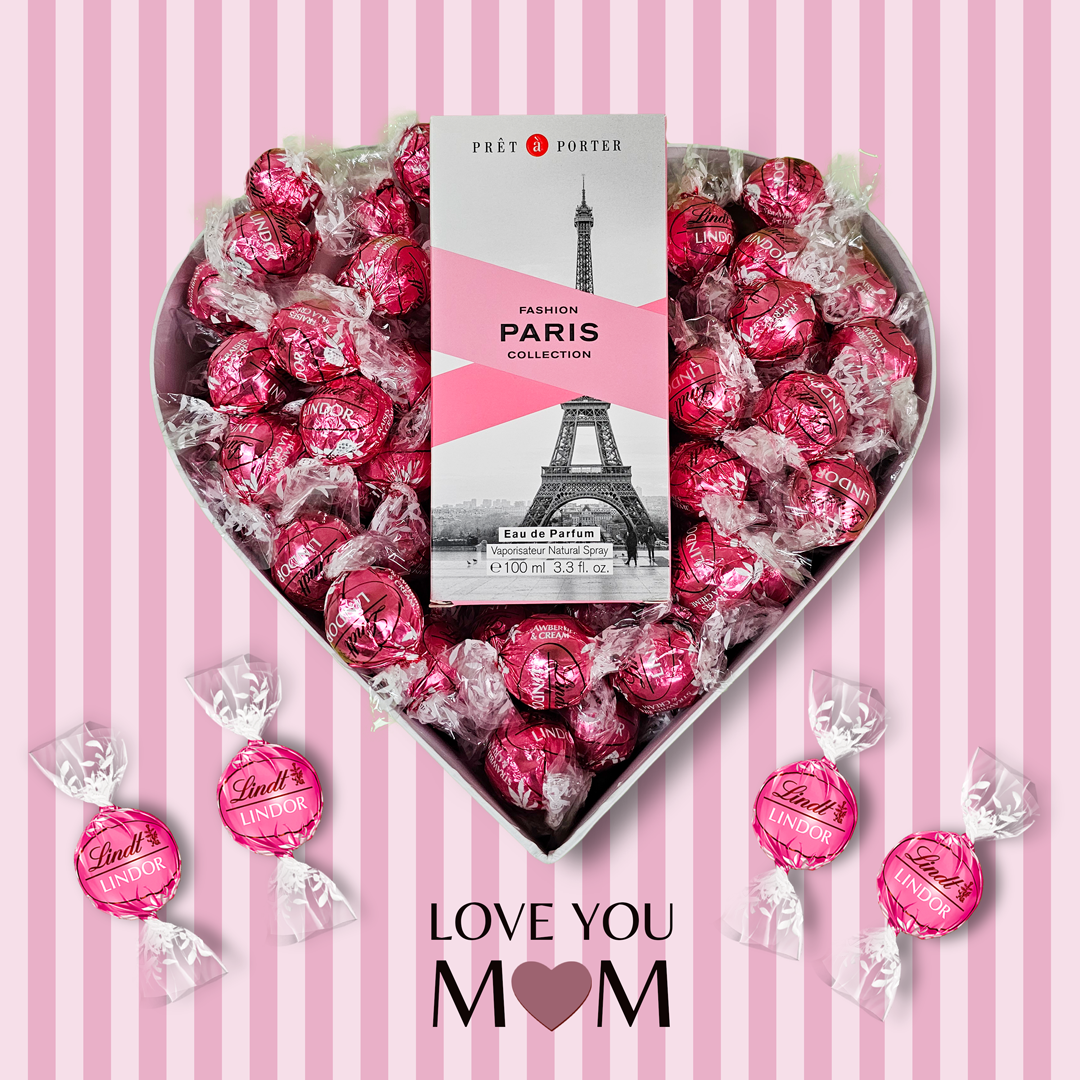 Prêt A Porter Paris EDP 100ml + Lindor Strawberry 1Kg