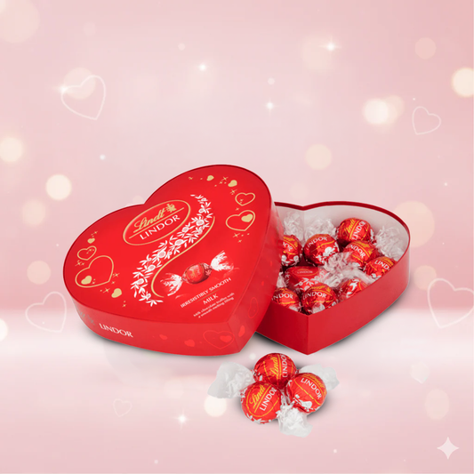 Lindt Lindor Milk Heart Truffles Box 160g ❤️