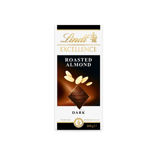 Lindt Excellence Dark Roasted Almond Tablet, 100g