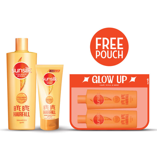 Sunsilk Collagen Blends Hair Fall Bundle + Free Pouch
