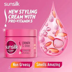 Sunsilk Hair Natural Styling Cream Shine&Strength Frizz Free 275ml