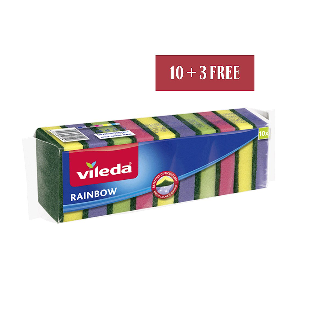 Vileda Rainbow scourer 10 + 3 Free