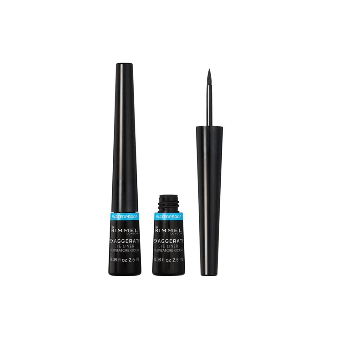 Rimmel Exaggerate Liquid Eye Liner Waterproof Black