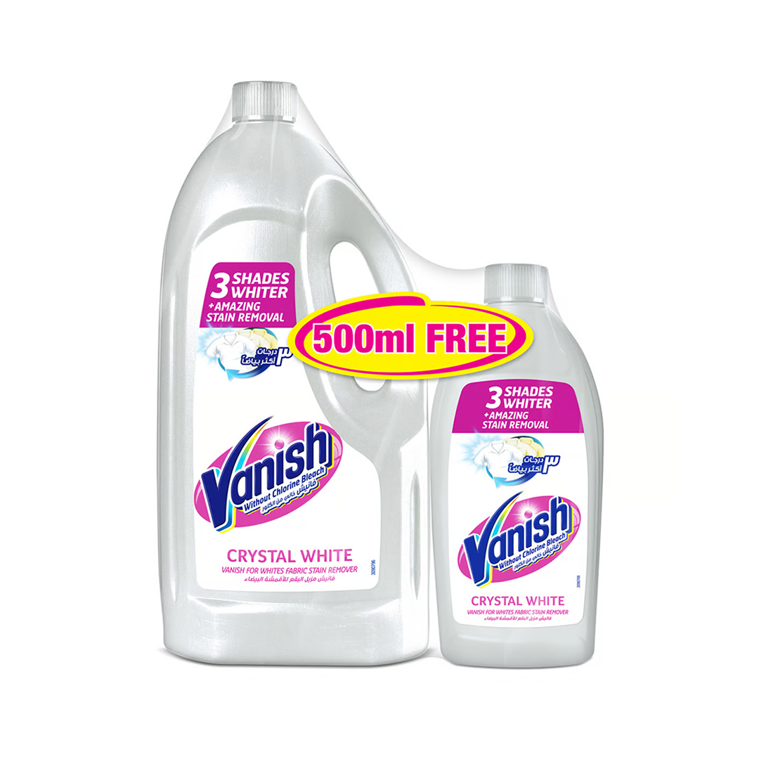 Vanish Stain Remover Liquid White 1.8L + White 500ml -15%