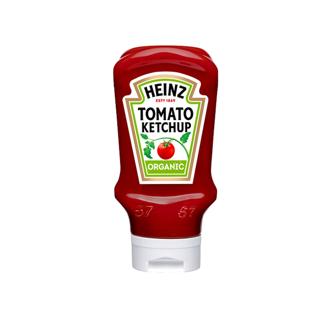 Heinz Organic Tomato Ketchup, Top Down Squeezy Bottle, 580g