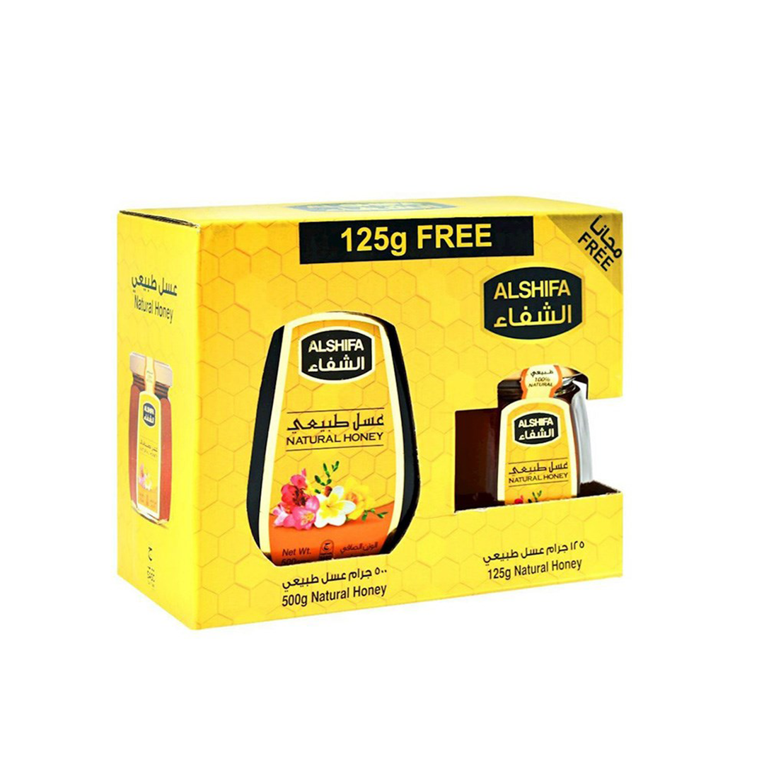 Al Shifa Natural Honey 500g + 125g Free