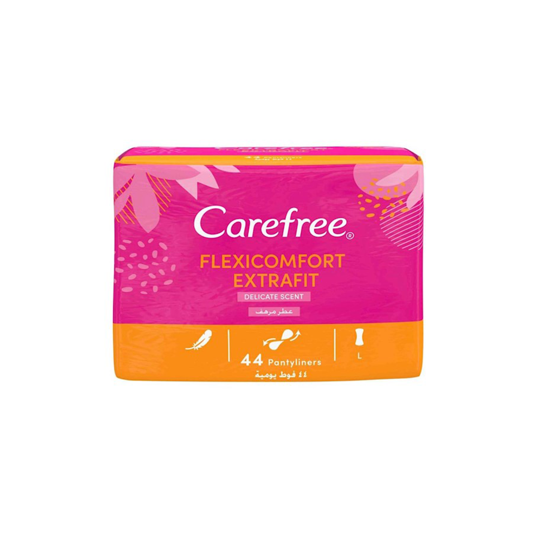 Carefree Flexi Comfort Extra Fit Delicate Scent 44s