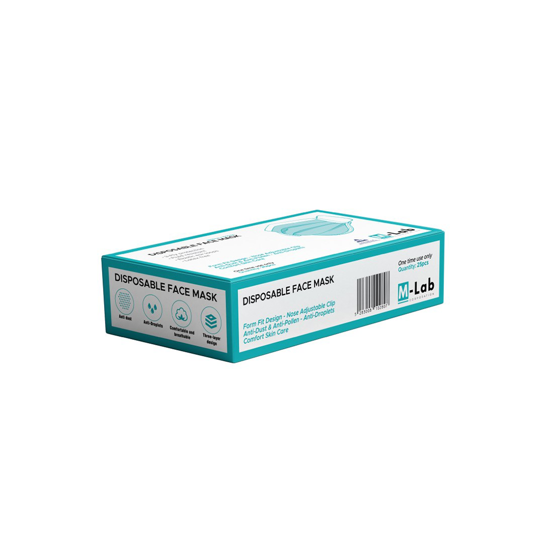 Lab Disposable Mask Fattal Online - Buy M-Lab Disposable Face Mask 3Ply X25 in Lebanon