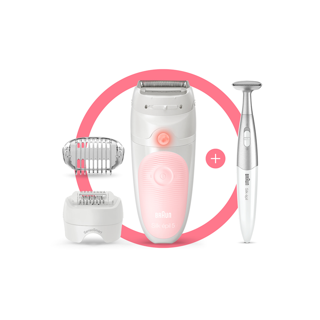 Braun Silk-épil 5-820 Wet & Dry Epilator with 3 Extras