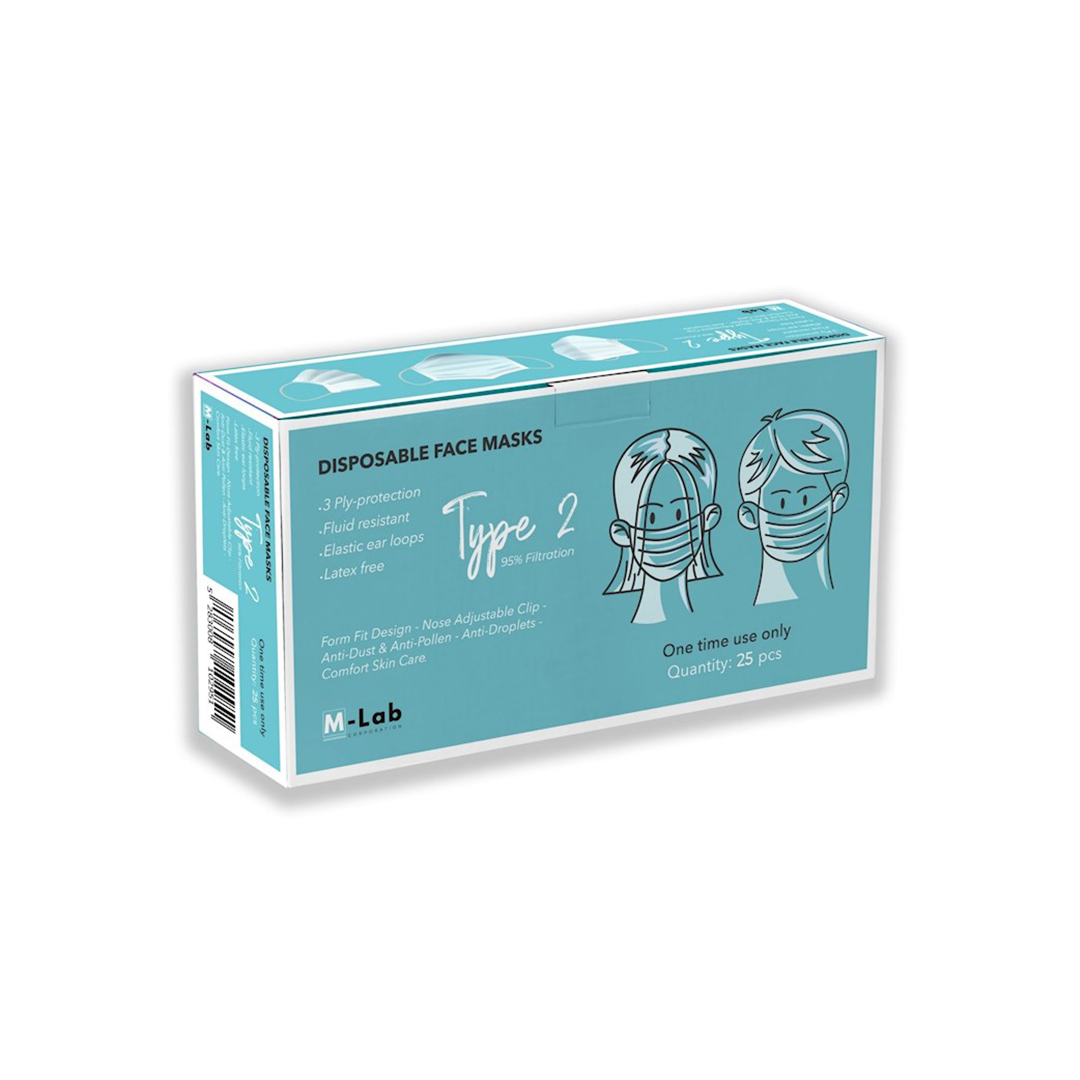 Lab Disposable Mask Fattal Online - Buy M-Lab Disposable Face Mask 3 Ply Type 2 - 25pcs in ...