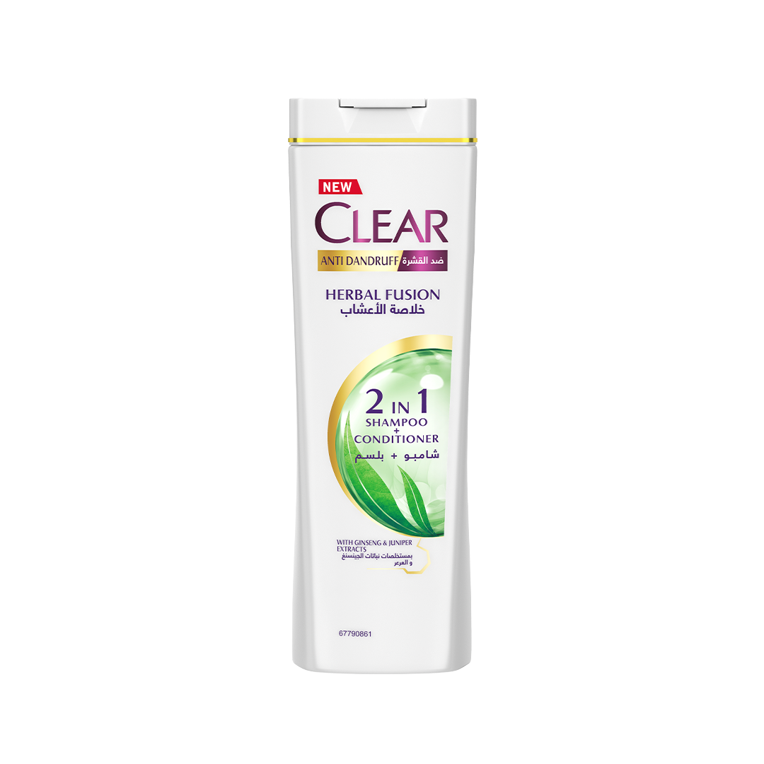 Clear Anti Dandruff Shampoo Herbal Fusion 2N1 360ml