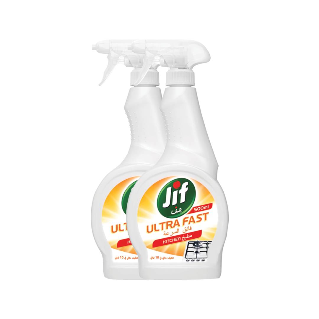 Jif Ultra Fast Kitchen Spray 500ml x2 15%OFF