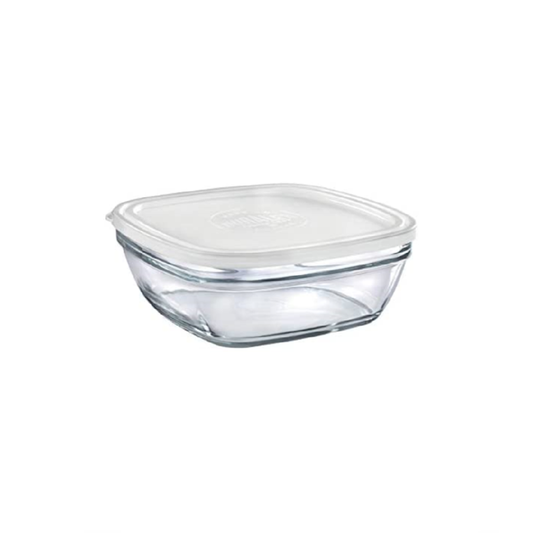 Duralex Freshbox Clear Square 14 cm + Frosted Lid - 61 cl - DRL 9028AM06A1111