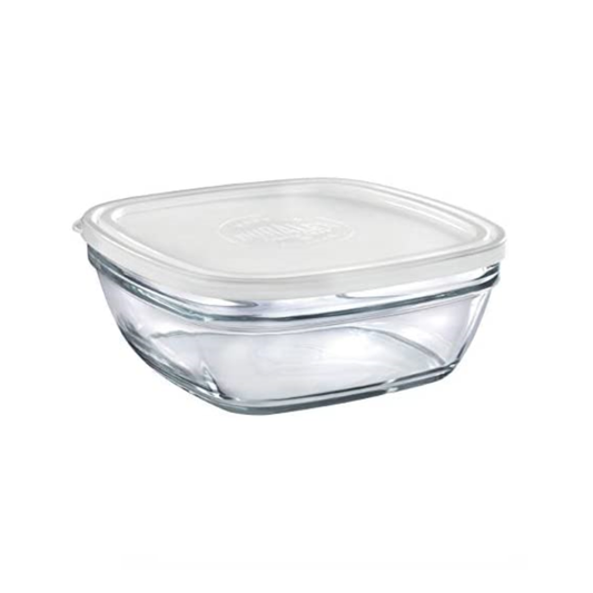 Duralex Freshbox Clear Square 20 cm + Frosted Lid - 200 cl - DRL 9030AM04A1111