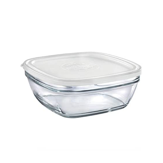Duralex Freshbox Clear Square 23 cm with Frosted Lid - 310 cl - DRL 9031AM06A1111