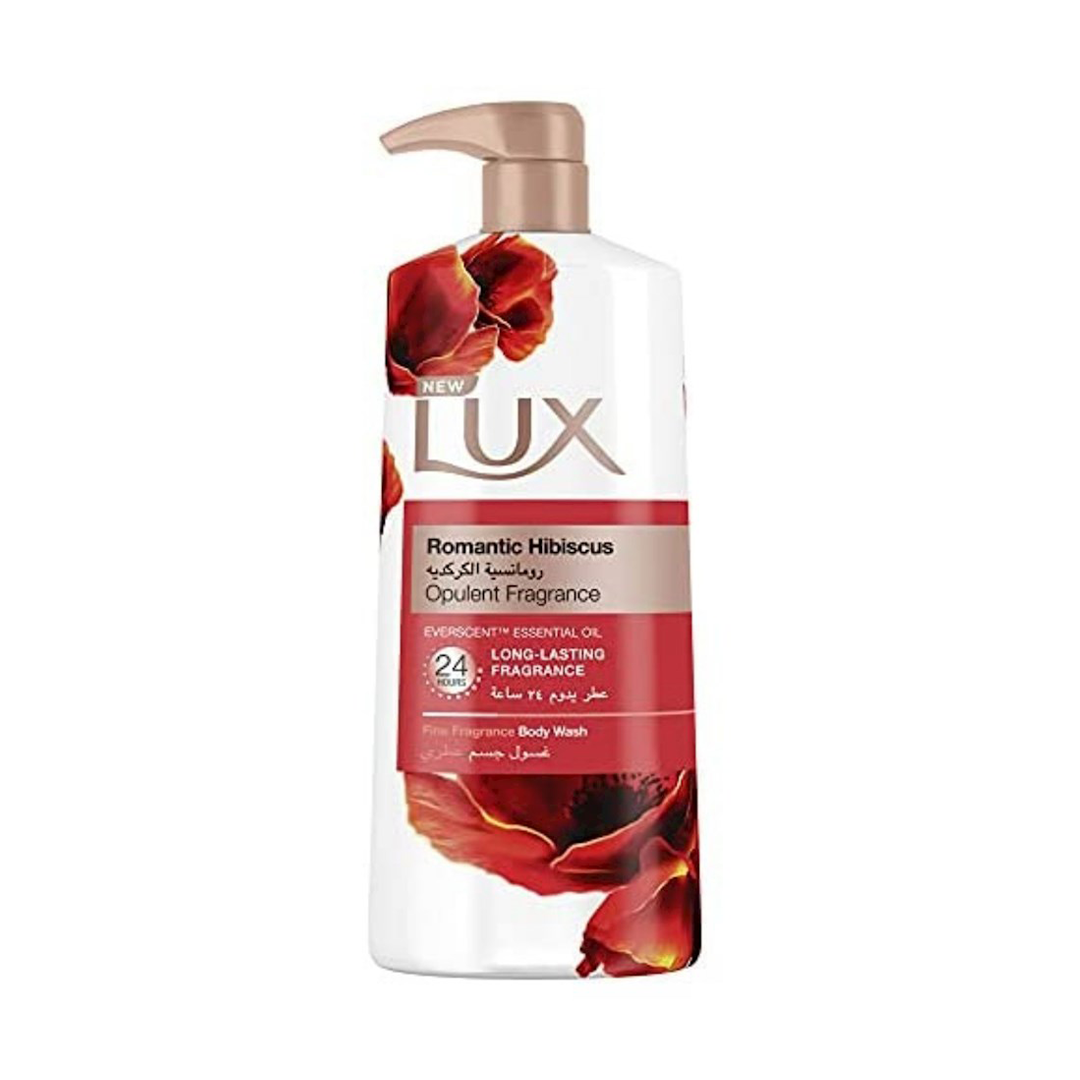 LUX Perfumed Body Wash Romantic Hibiscus For 24 Hours Long Lasting Fragrance, 700ml