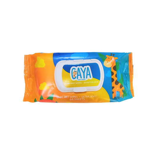 CAYA Baby Wet Wipes 64s with Plastic Lid