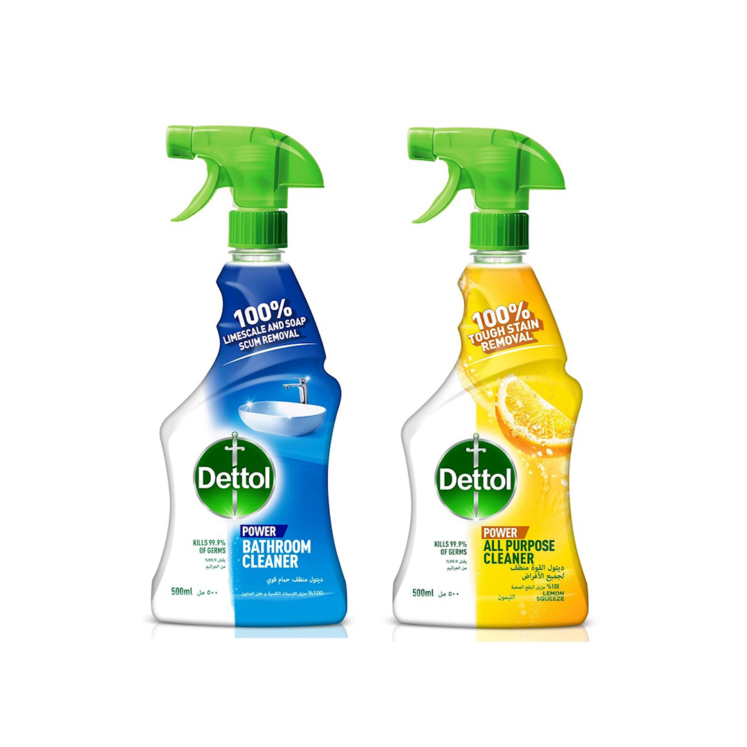 Dettol Power All Purpose Cleaner + Bathroom Cleaner 25%OFF