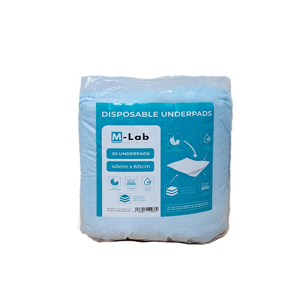 Fattal Online - Buy M-Lab Under pads 40cm x 60cm - 30 pcs in Lebanon