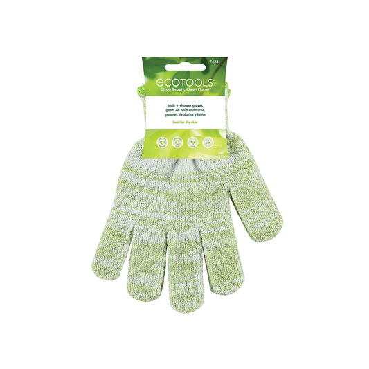 Eco Tools Bath Exfoliating Gloves, Green