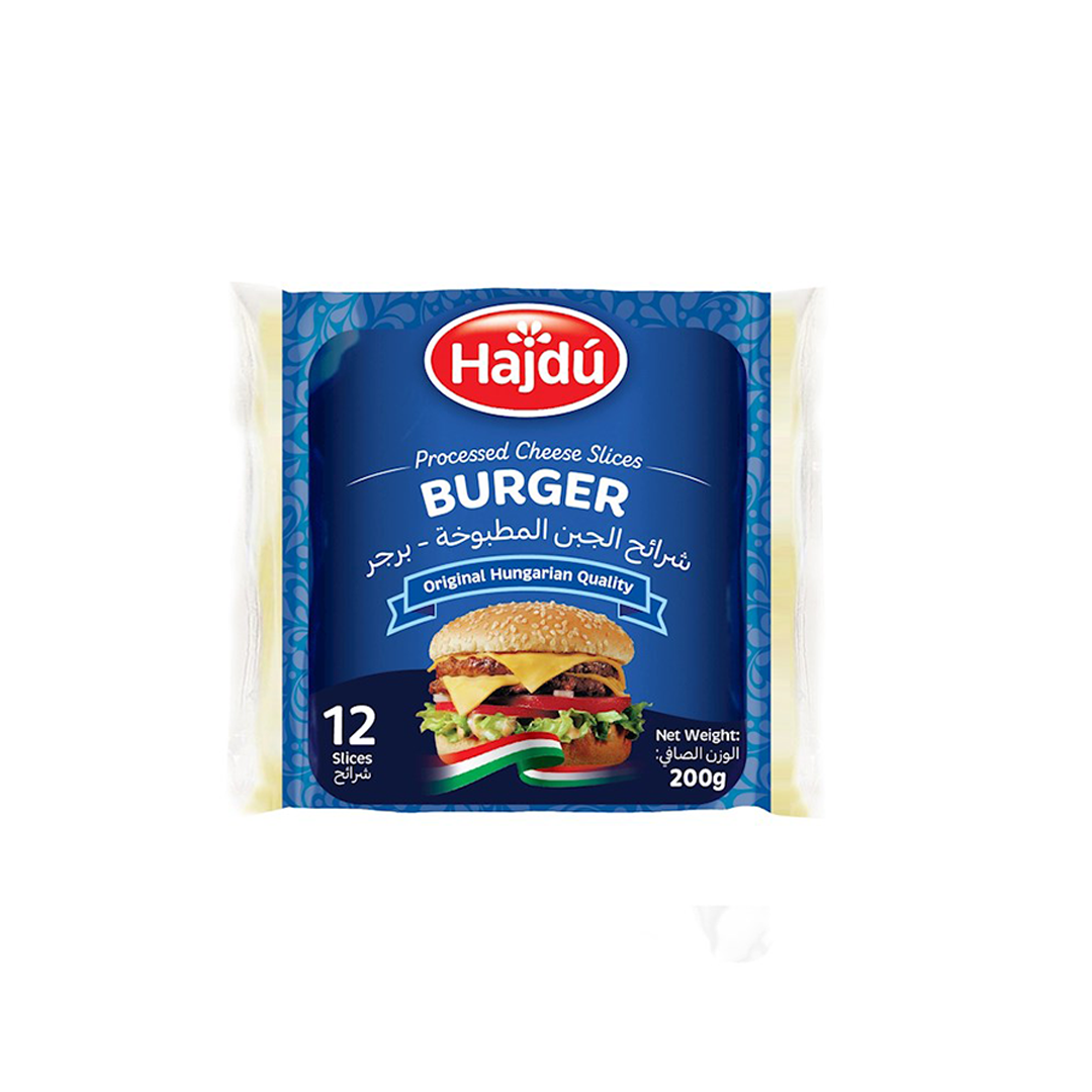Hajdu Processed Sliced Cheese 200g Burger