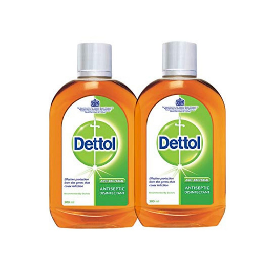 Dettol Antiseptic Liquid 500ml Pack of 2