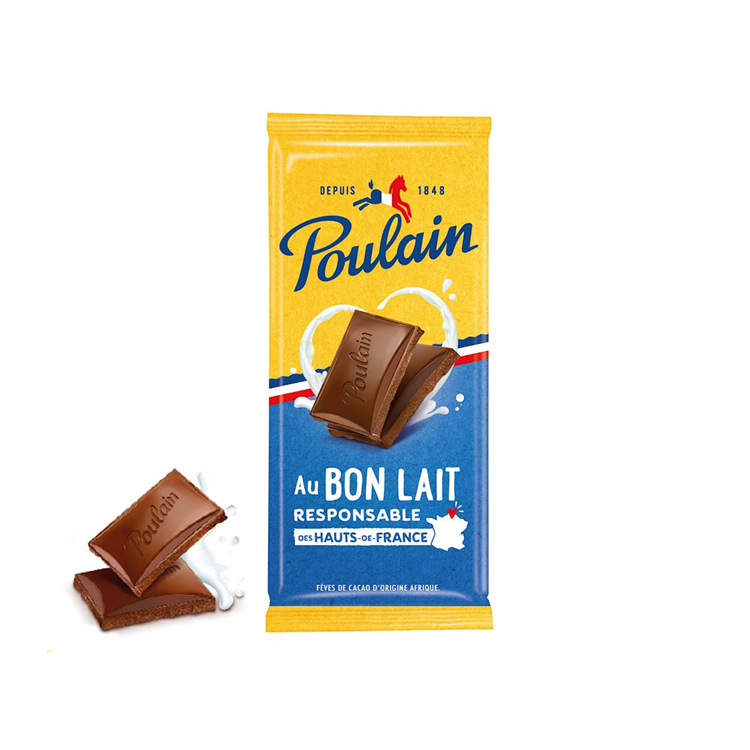 Poulain Tablette Chocolat au Bon Lait 95G