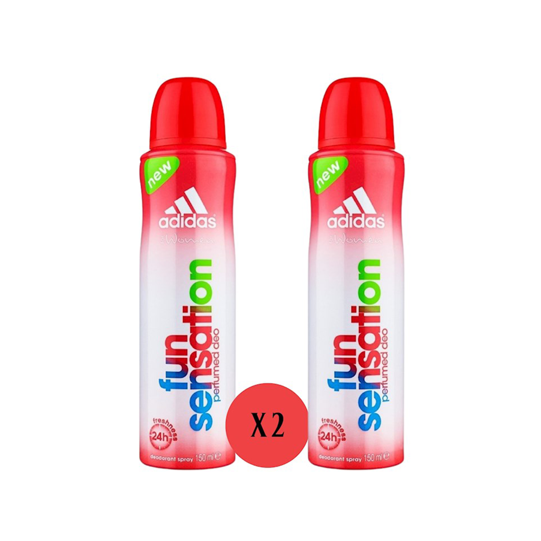 Adidas Fun Sensation Deodorant 150ml X2, 25% OFF