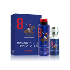 Beverly Hills Polo Club Men's Gift Set Eau De Toilette 50ml + Deodorant 175ml Eight