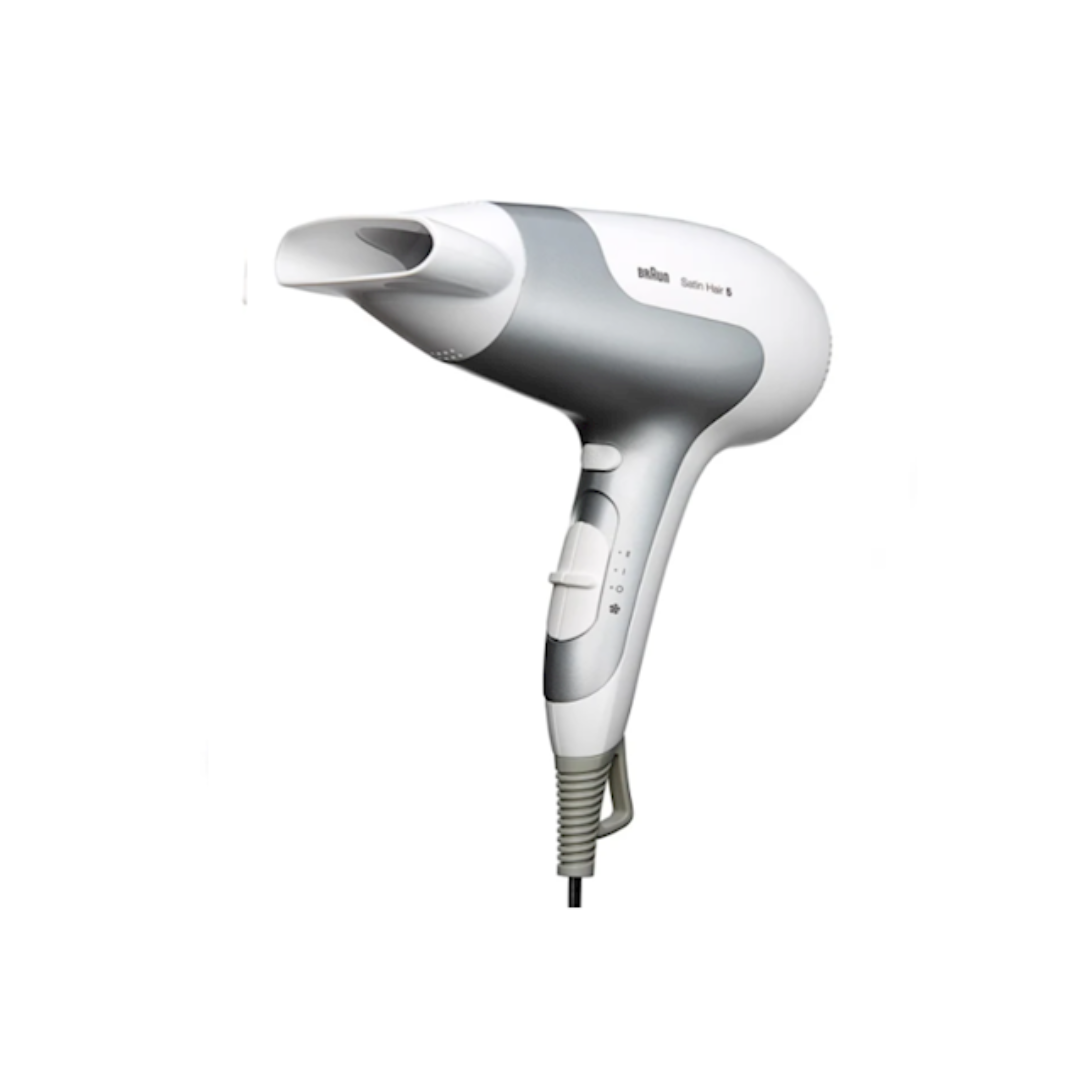 Braun Satin Hair 5 PowerPerfection dryer HD580, Ionic function & styling nozzle